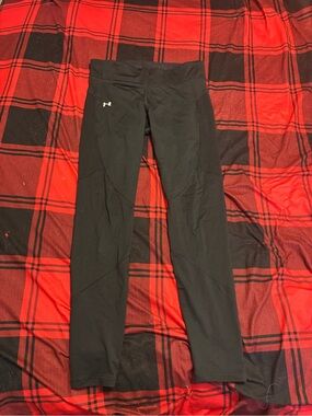 Under Armour Black Textured Performance Leggings